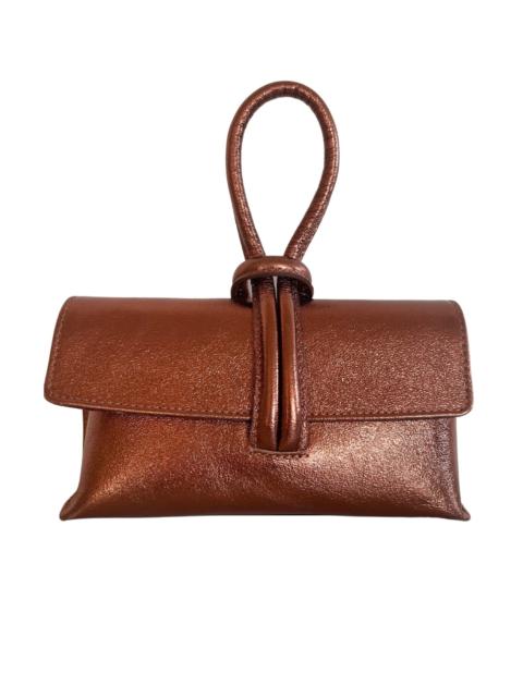 Other Designers Single Handle Wristlet Crossbody Bag in Bronze