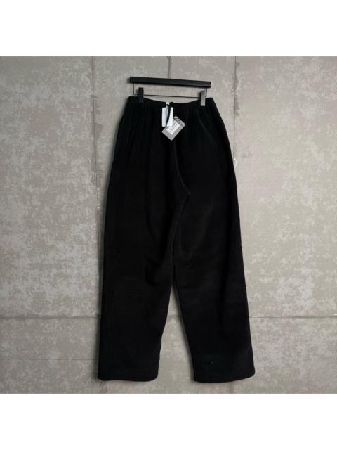 BALENCIAGA Balenciaga Black Shearling Wide-Leg Pants