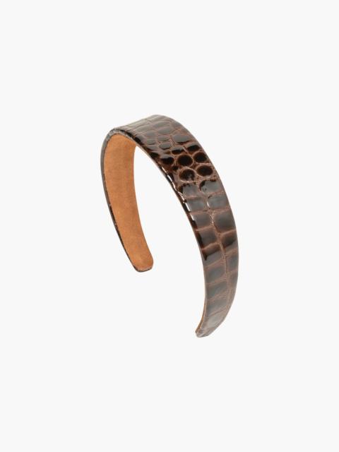 Jennifer Behr Embossed Leather Cruz Headband