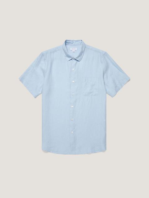 Sunspel Short Sleeve Linen Shirt