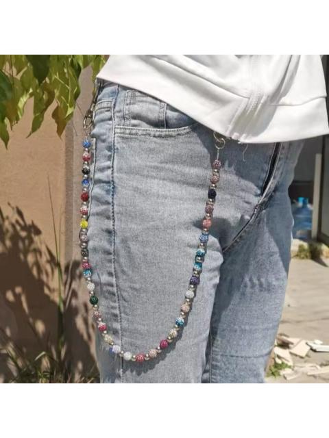 Jewelry - Round Bead Rhinestone Wallet Chain