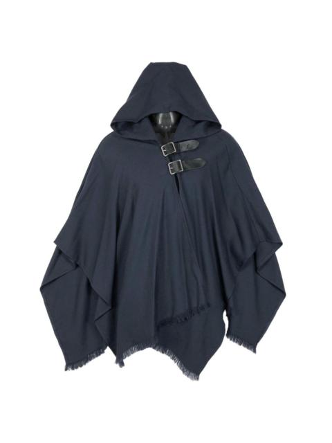Other Designers Cloak - O’Neil Wool Mix Wrap Cape Hoodie Poncho Free Size