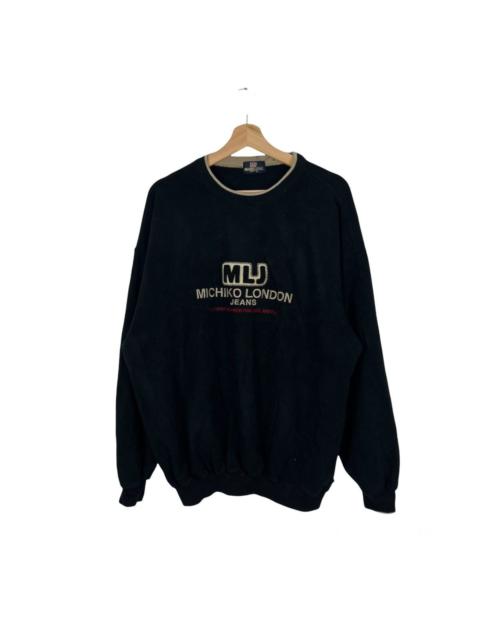 Other Designers Japanese Brand - VINTAGE MICHIKO LONDON EMBROIDERY BIG LOGO SWEATSHIRT