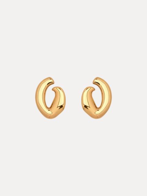 Oscar de la Renta LARGE O STUD EARRINGS