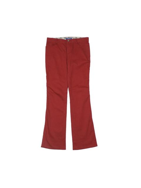 Burberry *NoTariff Burberry Red Flare Pants