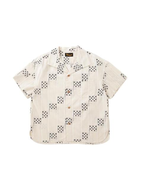 visvim JULIE O.C. SHIRT S/S KASURI W WHITE