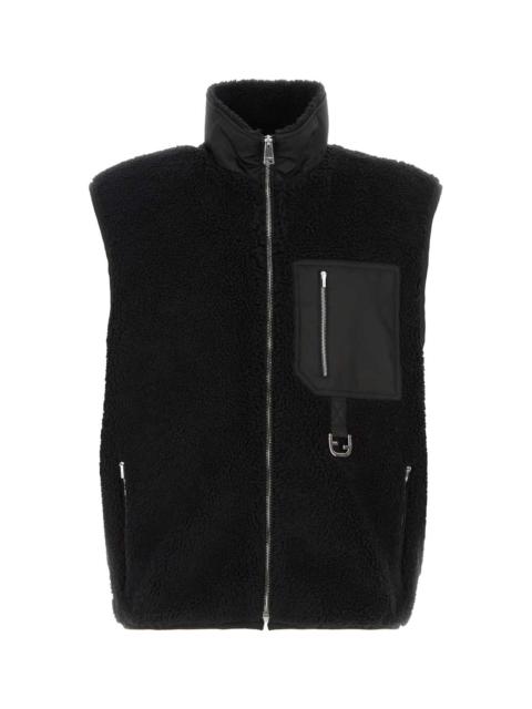 FENDI Fendi Men Black Teddy Fabric Vest