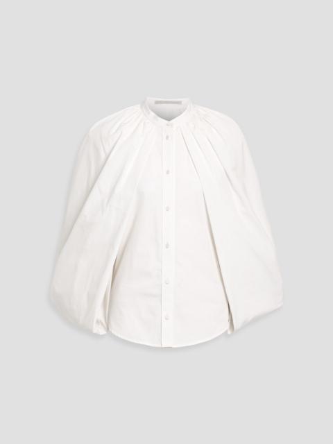 Stella McCartney Cape-effect cotton-poplin shirt