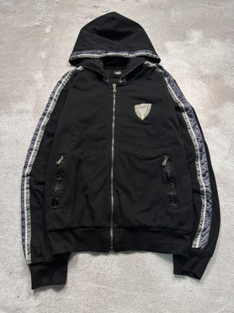 Dolce & Gabbana Vintage Y2K Archive Dolce & Gabbana Sport Striped Zip Hoodie