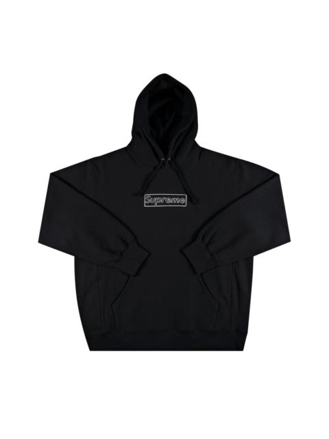 Supreme Supreme x KAWS Chalk Logo Hooded Sweatshirt 'Black'