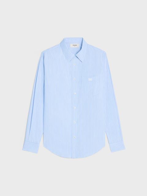 CELINE loose shirt IN STRIPED COTTON POPLIN