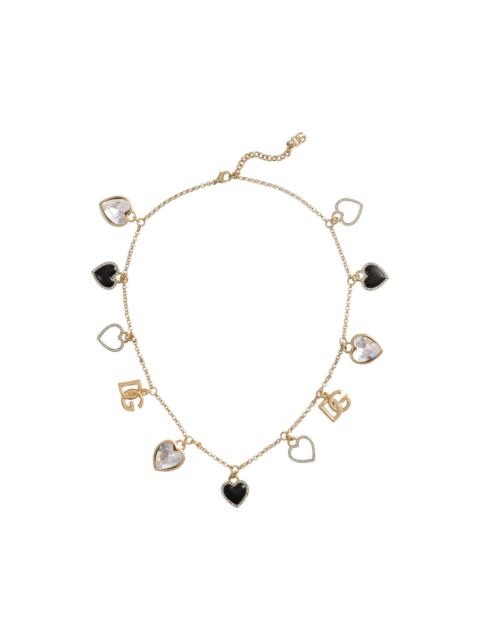 Dolce & Gabbana "italian Tailoring" Necklace With Hearts
