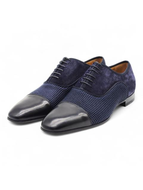 Greggo Leather and Suede Oxford Shoes - Blue EU 42.5 US 9.5