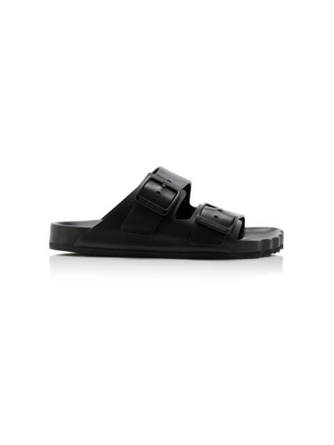 BALENCIAGA Sunday Leather Slide Sandals black