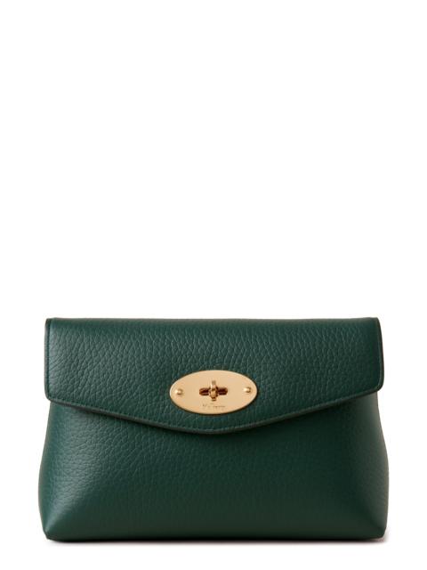 Mulberry Darley Leather Cosmetics Pouch in  Green
