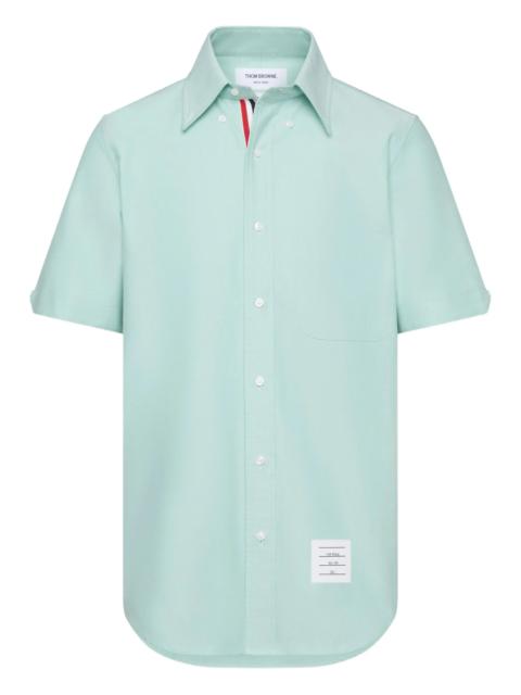 Thom Browne patch-pocket short-sleeve shirt