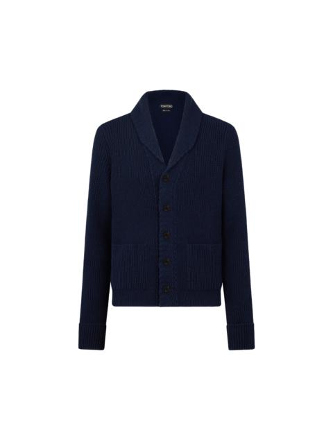 TOM FORD CASHMERE SHAWL COLLAR CARDIGAN