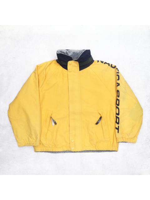 Other Designers Vintage 90s NAUTICA SPORT Big Logo Spellout Bomber Reversible Coat Sailing Gear Jacket