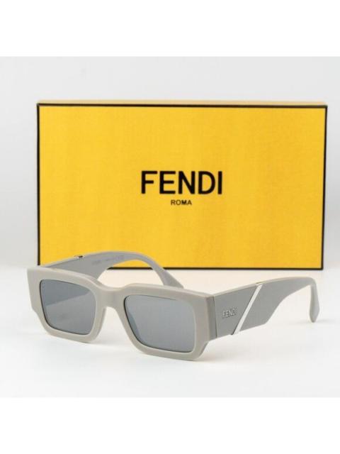 FENDI Fendi DIAGONAL Men Sunglasses Rectangle Grey FE40131I 20C NEW AUTHENTIC