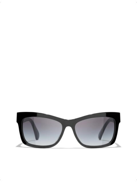 CHANEL Rectangle sunglasses