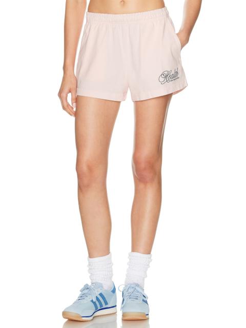 Sporty & Rich Health Script Disco Short