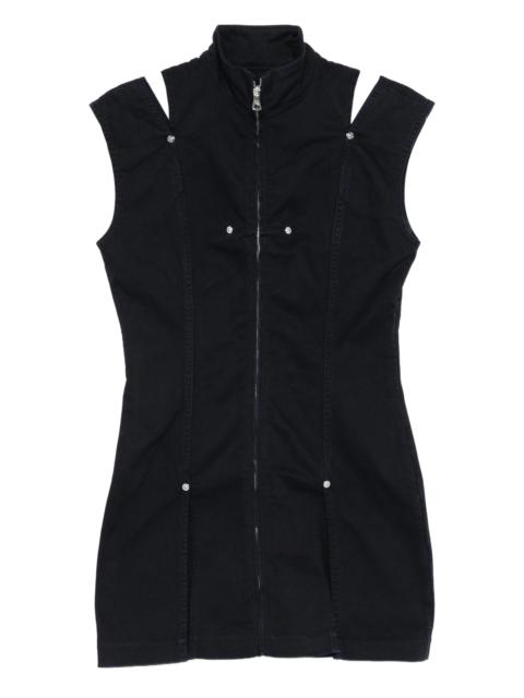 Jean Paul Gaultier zip-front sleeveless dress