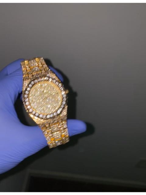 New Iced Out Bust Down Watch 