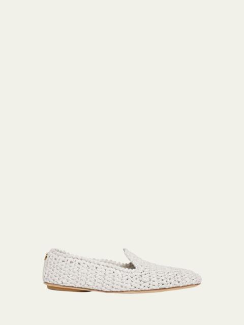 Moncler Woven Leather Loafers