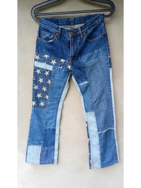 Hysteric Glamour Star Design Patchwork Denim Jeans by Hysteric Glamour