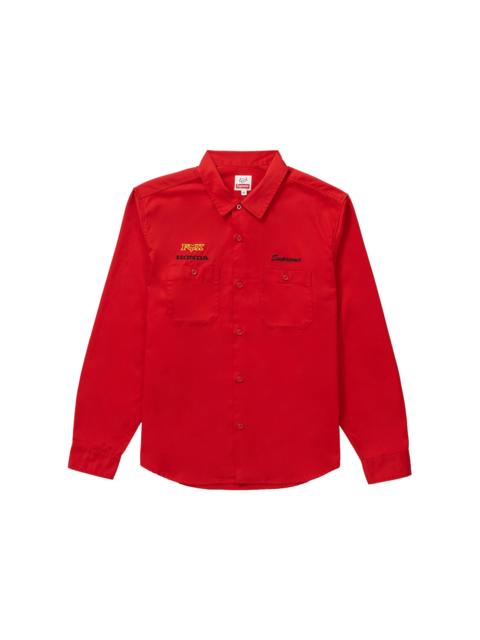 Supreme Supreme Honda Fox Racing Work Shirt Red