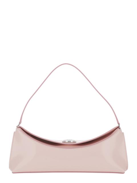 JACQUEMUS Jacquemus Women 'Le Calisso' Pink Shoulder Bag With Engraved Snap Button In Leather Woman
