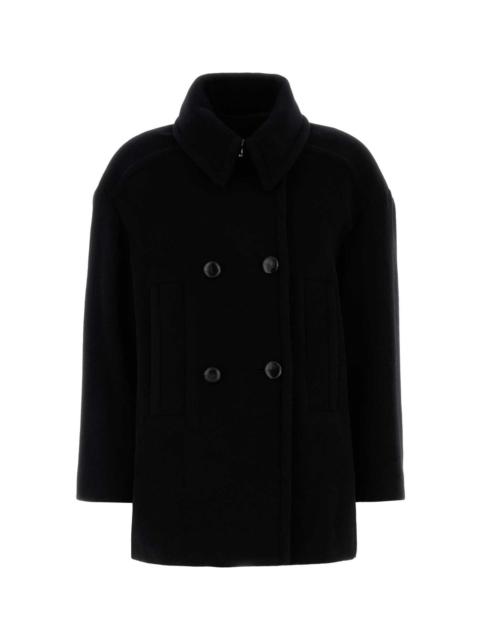 Isabel Marant Black Wool Blend Fiby Coat
