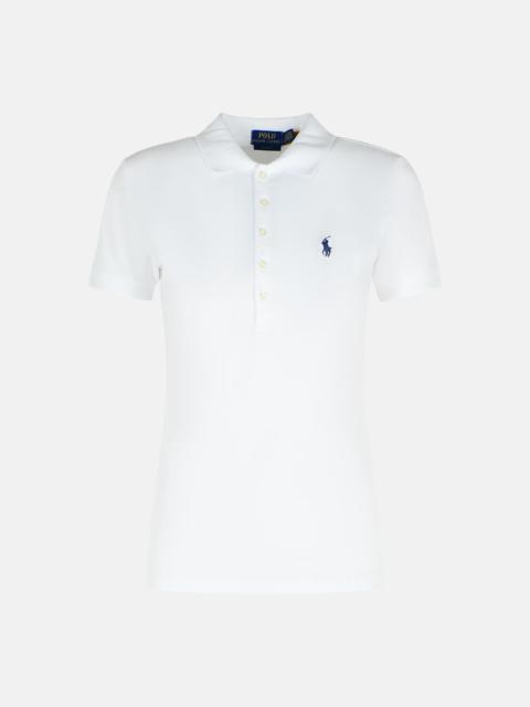 Polo Ralph Lauren 'JULIE' WHITE COTTON POLO SHIRT