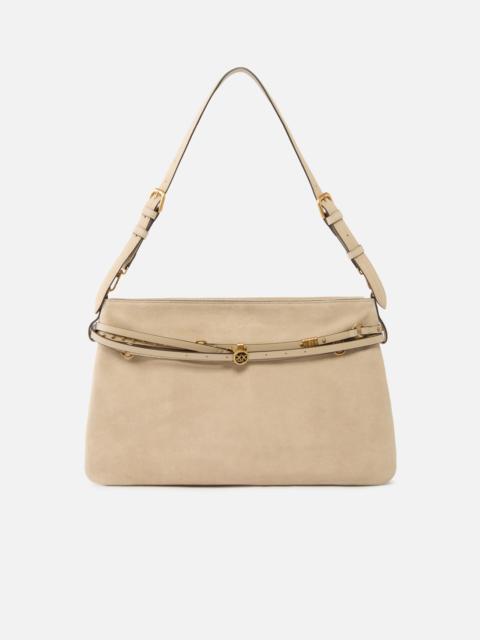 PINKO BELT BAG BIG LARGE SHOULDER BAG IN SUEDE