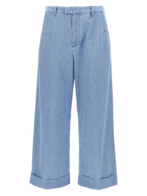 Valentino Valentino Garavani turn-up jeans