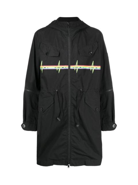 UNDERCOVER GRAPHIC-PRINT HOODED PARKA
