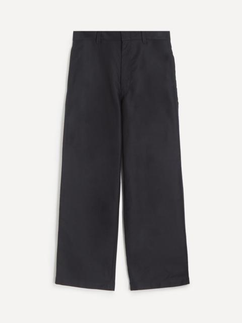 Lemaire Wide Workwear Cotton-Satin Trousers
