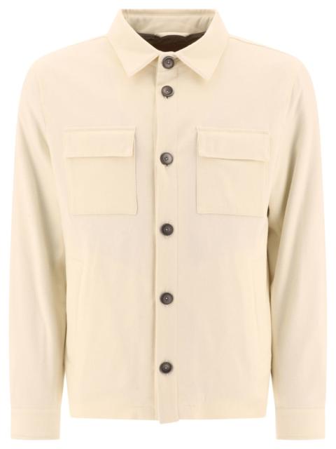 Herno Herno "resort" Overshirt In Cashmere And Silk