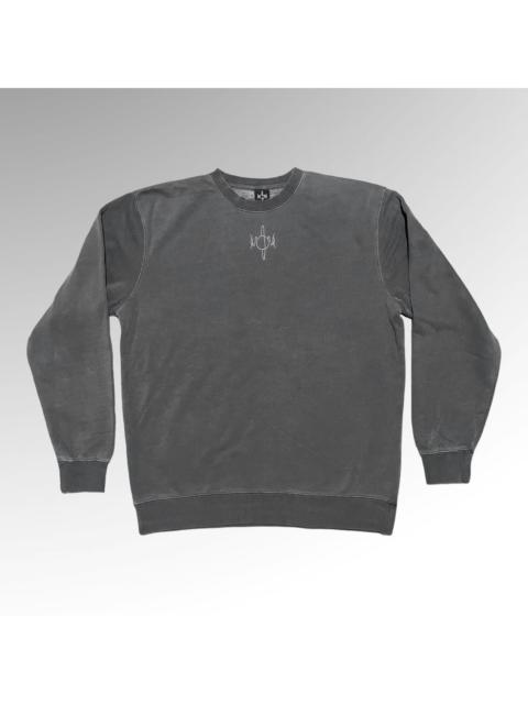 Other Designers Streetwear - Vintage Gray Embroidered Crewneck Sweatshirt 🪐