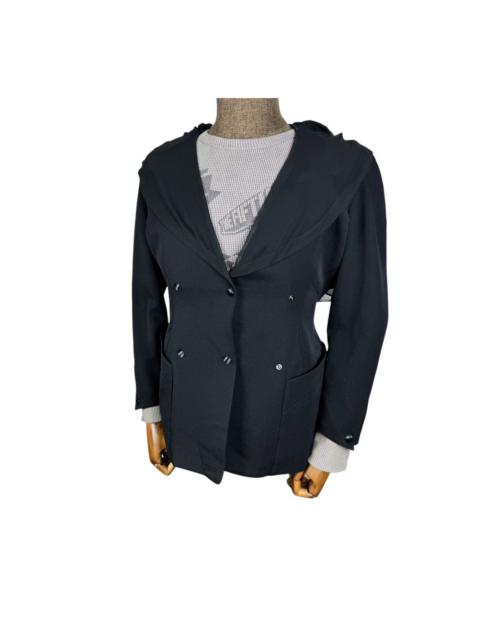 🌟THIERRY MUGLER HOODIE DOUBLE BREASTED WOOL JACKET