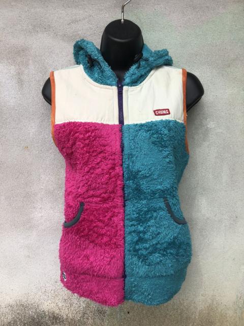 Other Designers Chums - Multicolored Hello Wear Bulky Fleece Hoodie