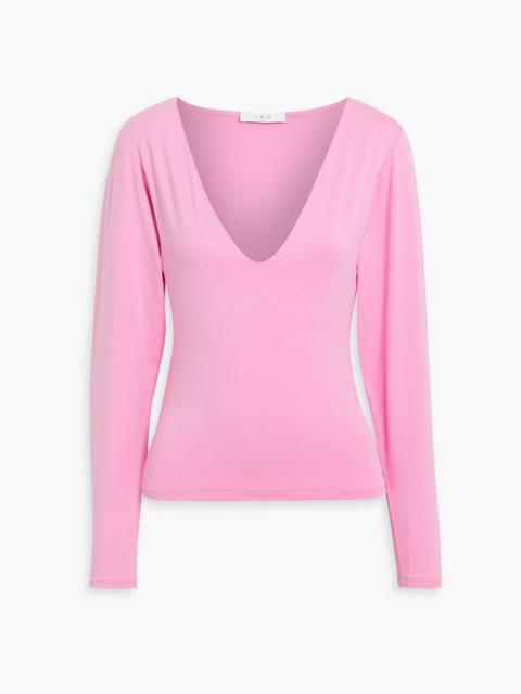 Other Designers Jenio cutout Lyocell-blend jersey top