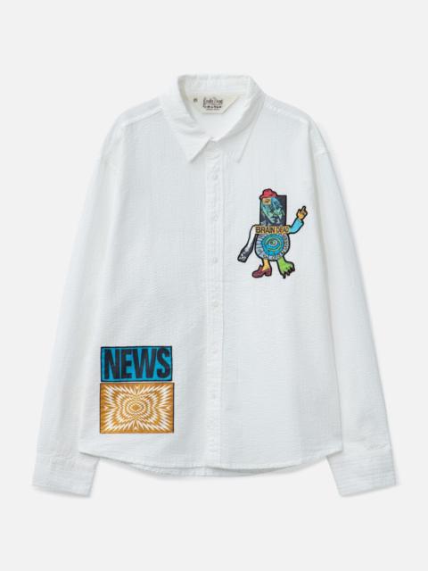 BRAIN DEAD TRUTH NOW SEERSUCKER SHIRT