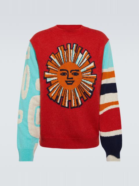The Elder Statesman Jacquard cashmere sweater