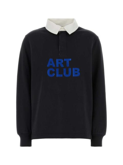 Other Designers Jw Anderson Women Black Cotton Polo Shirt