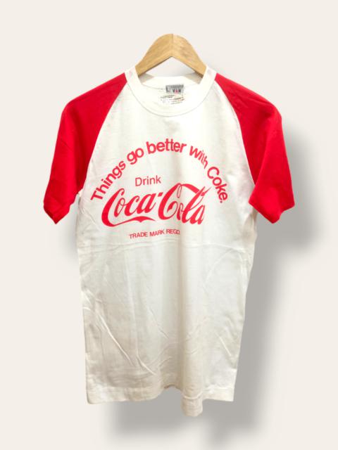Other Designers Rare Vintage 70s Coca Cola x VAN Promo Raglan Tee