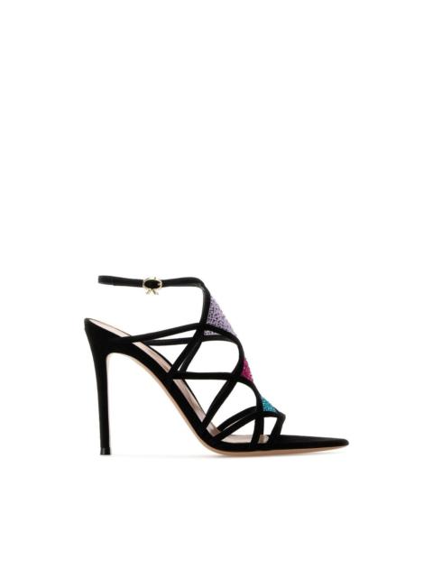 Gianvito Rossi GIANVITO ROSSI Confetti 105mm Sandals New & Authentic (Women