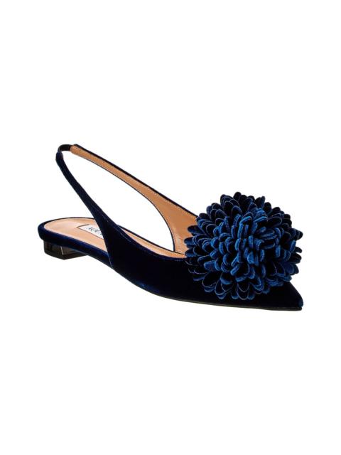 AQUAZZURA Aquazzura Couturier Velvet Slingback Flat