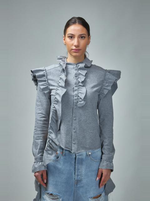 VETEMENTS Vetements Deconstructed Jersey Blouse