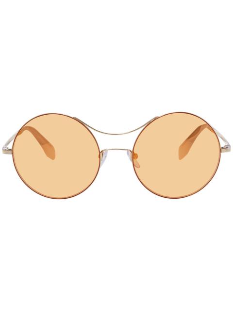 adidas Adidas Originals Brown Mirror Round Ladies Sunglasses OR0002 32G 57